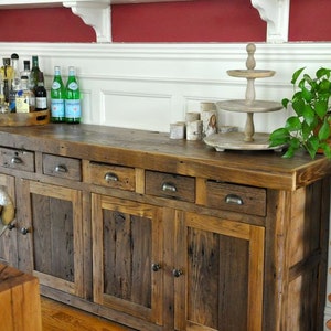 Reclaimed Barnwood Buffet 画像 5