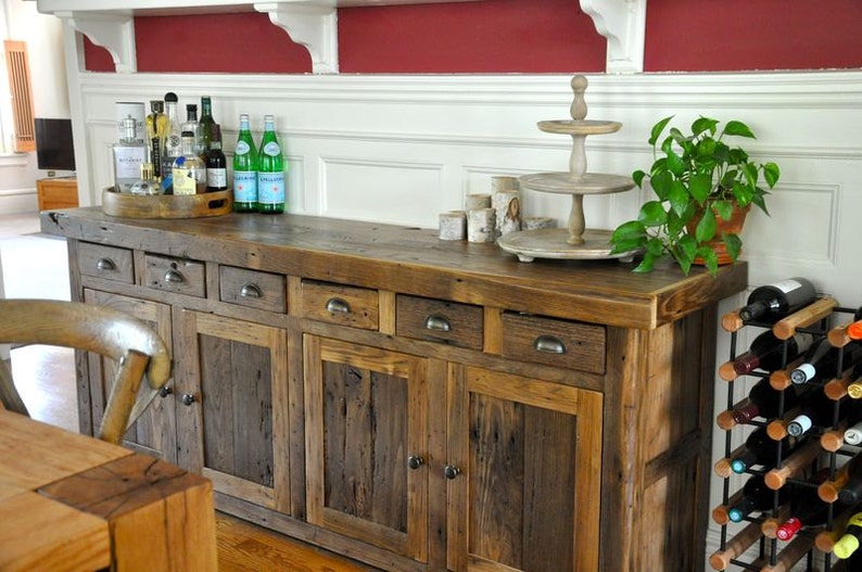 Reclaimed Barnwood Buffet Bild 5