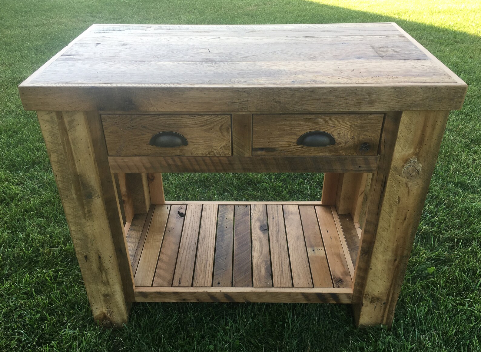 Reclaimed Barnwood Kitchen Island Etsy