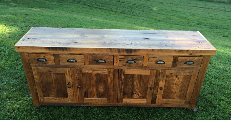 Reclaimed Barnwood Buffet Bild 4