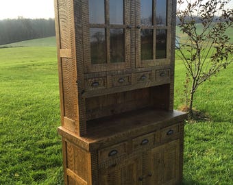 Aged Oak Hutch