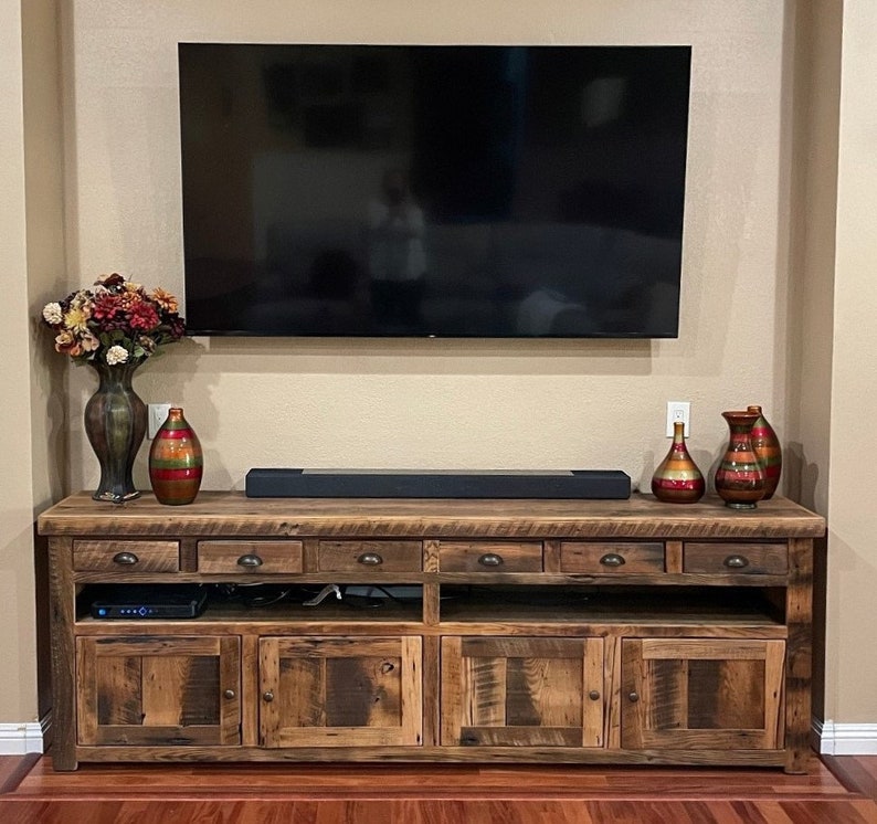 Reclaimed Barnwood Console image 1