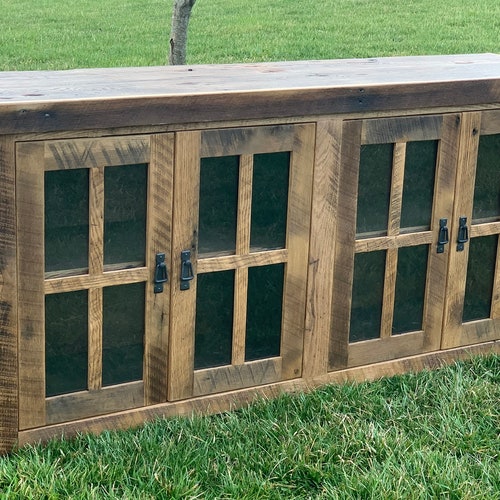 Reclaimed Barnwood Console Etsy