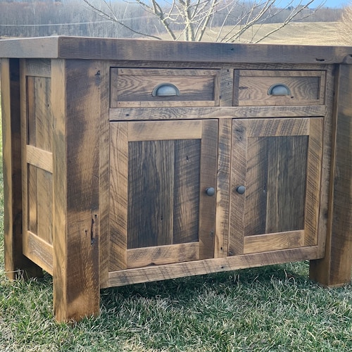 Reclaimed Barnwood Kitchen Island Etsy
