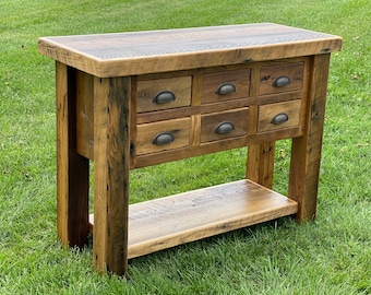 Reclaimed Chestnut Sideboard Table