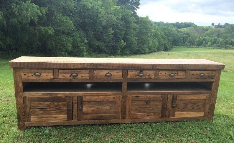 Reclaimed Barnwood Console image 2