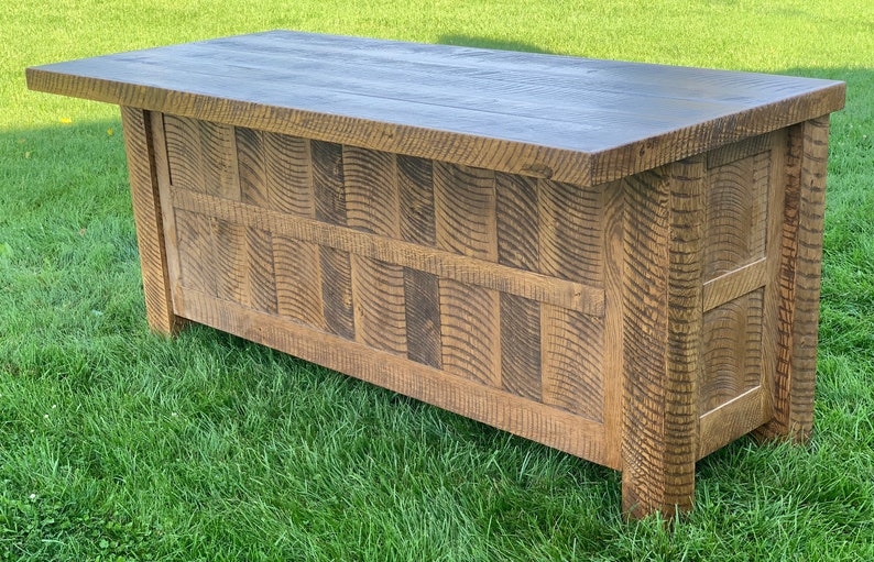 Over Island Storage Rack Solid Oak Island With Top Overhang for Seating: 80