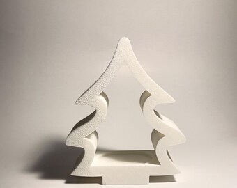 Christmas Tree Tealight Holder | LED Candle | Holiday Decor Gift