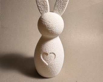 Decorazione moderna a forma di coniglietto pasquale / Decorazione primaverile per tutto l'anno / Statuina minimalista a forma di coniglio / Decorazione per la casa in stile fattoria