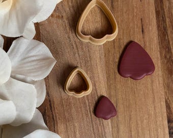 Basic Scallop Polymer clay cutter STL | Earring cutter | Clay jewelry tool | Digital download | Stud Mini Dangle | 15mm 25mm