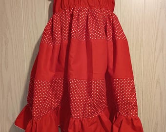 Red Baby Girl's  Dress with flutter sleeves | Spring dress | Easter Dress