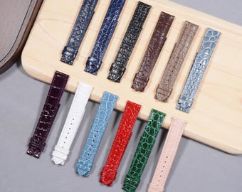 Für Chopard Uhrenarmband aus Alligator Chopard Uhrenarmband Für Longines Uhrenarmbänder aus echtem Leder