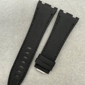 Quick-Release FKM Rubber Nylon Strap for Audemars Piguet Royal Oak Offshore Black