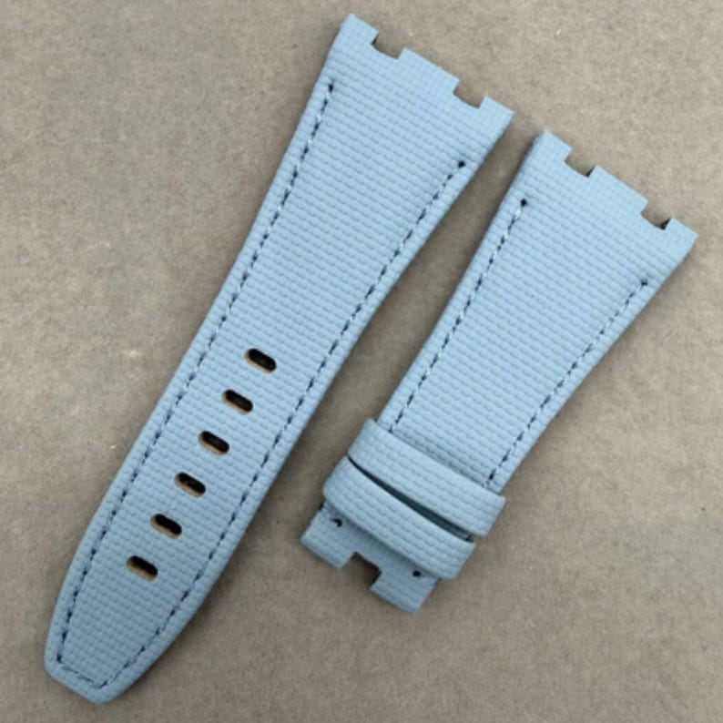 Quick-Release FKM Rubber Nylon Strap for Audemars Piguet Royal Oak Offshore slate blue