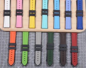 For panerai rubber watch bands panerai watch strap made of FKM rubber