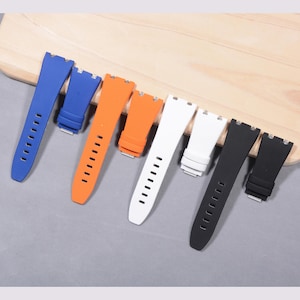 Quick-Release FKM Rubber Nylon Watch Strap for Audemars Piguet Royal Oak Offshore