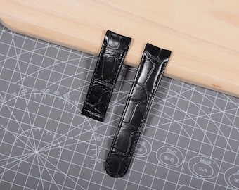 Voor ebel horlogeband, gemaakt van echt leer ebel horlogeband handgemaakt