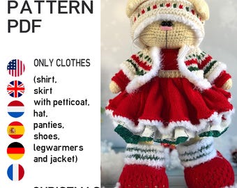 Neujahr Strick- und Häkelanleitung für Weihnachtsoutfit von Irina Tarasova. Leicht und schön