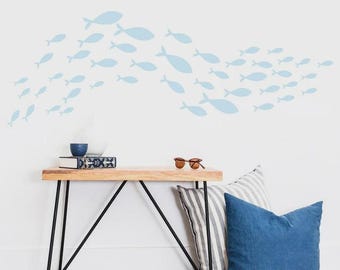 School of Fish Wall Decal Sticker h104
