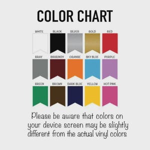 K&ouml;nnte beinhalten: Eine Farbkarte mit einer Vielzahl von Farben, darunter Wei&szlig;, Schwarz, Silber, Gold und Rot. Die Karte zeigt auch Grau, Burgunderrot, Orange, Himmelblau, Lila, Gr&uuml;n, Braun, Dunkelblau, Gelb und Pink. Der Text oben lautet "COLOR CHART".