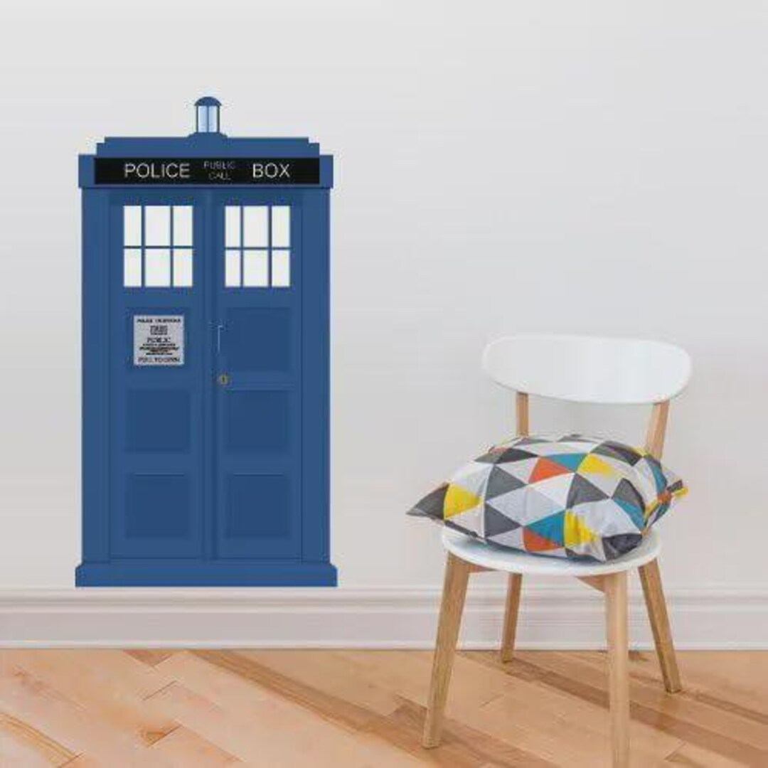 Police Box Wall Decal Tardis (col643) - Etsy