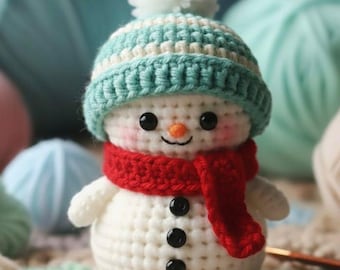 Wzór na szydełkowego bałwana amigurumi – dla początkujących (wzór w formacie PDF)