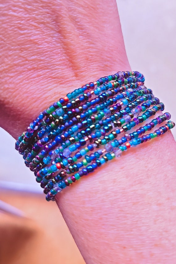 Crystal Seed Bead Bracelets