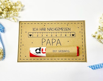 Vatertag Druckvorlage – Vatertagskarte zum Ausdrucken – Papa Geschenk Printable – Vatertagskarte PDF – Father’s Day Printable