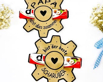 Vatertag Druckvorlage – Fathers Day Gift Printable für Papa & Opa, Geschenkidee zum Ausdrucken, Craft Template for Printing