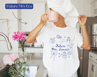JGA Shirt personalisiert | Future Mrs Shirt & Bride Shirt | Team Braut Outfit | Verlobung Geschenk | Bride to be | Junggesellinnenabschied