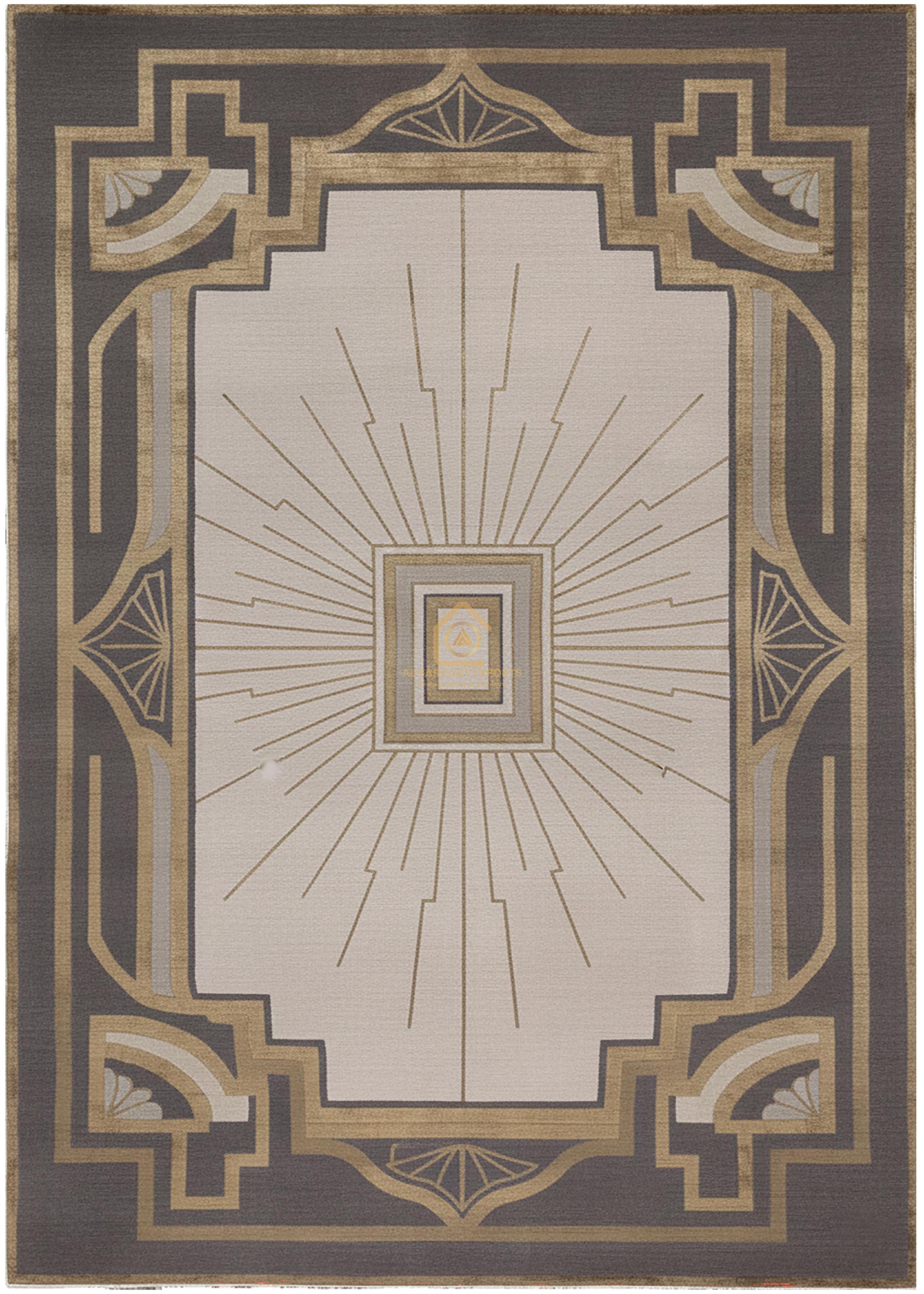 Art Deco Hand-tufted Rug: Gatsby Radiance, Geometric Design - Etsy