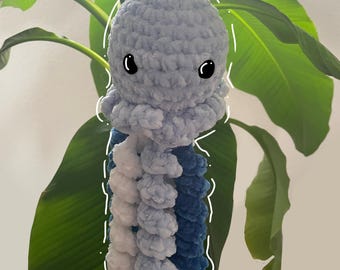 blue crochet amigurumi octopus