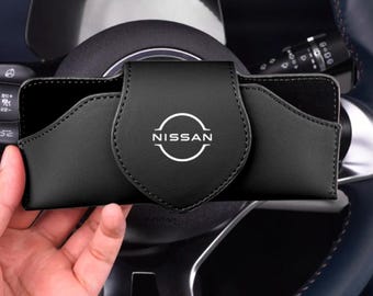 Nissan Sunglasses Holder Clip – Leather Car Visor Organizer