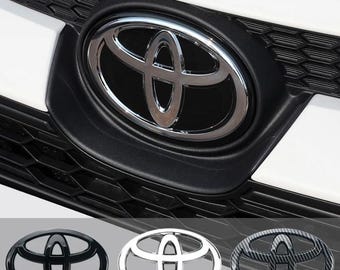 Toyota 3D Car Logo Emblem Badge for Corolla Camry RAV4 | Front Grill Hood Bonnet Rear Trunk Bumper Badge | Toyota Car Accessories