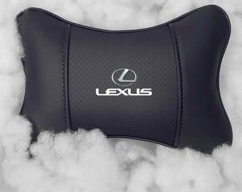 Lexus Car Headrest Neck Pillow | Leather Seat Head Cushion Support | Interior Comfort Accessory