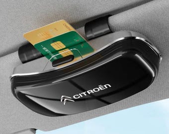 Citroën Sun Visor Sunglasses Case | Car Eyeglass Box Storage Holder | Car Interior Organizer & Gift Accessory for Drivers