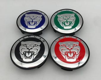 Jaguar Wheel Center Cap Emblem – 3D Hub Cap Badge Sticker Car Accessories