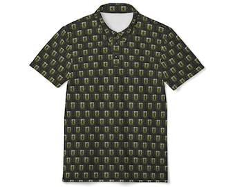 Golf Warrior Gaming Character Polo Shirt | Gamer Golfing Design