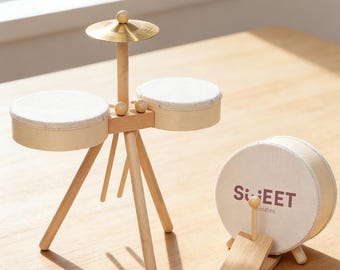 Batería de madera para niños / Juguete de percusión musical Montessori