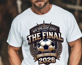 La final de 2026 PNG, Nueva York Nueva Jersey Fútbol Sublimación, Ciudad sede de la final de la Copa Mundial PNG, Diseño de camiseta de fútbol 2026, Descarga digital