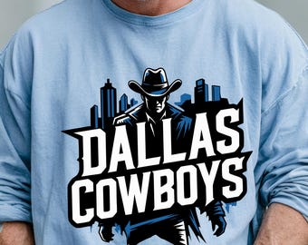 Urban Dallas Cowboy PNG, Cowboys Fan Graphic, City Pride Sublimation, Urban Streetwear PNG, Dallas Gift