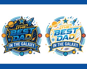 El mejor papá del mundo, el mejor papá de la galaxia, diseño de sublimación para regalo de papá (descarga digital)