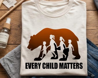 Every Child Matters PNG SVG Sublimation Design Orange Shirt Day Bear Indigenous Children Digital Download