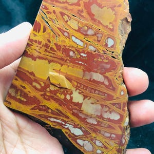 Naturalny surowy plaster jaspisu Noreena, kamień jaspisu wzorzystego, 154,5 g