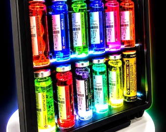 Resident Evil Umbrella Corporation Virus Collection LED Display Case - T-Virus & G-Virus Lab Vials Replica Cosplay Gift