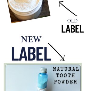 May include: Image of natural tooth powder products. One image shows a white container with a toothbrush, and the text "CITRUS MINT". Another image shows a blue bottle with the text "NATURAL TOOTH POWDER". The text "innocence body care" is also visible.