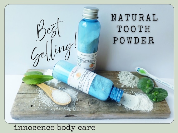 Tooth Powder JUICY Citrus Mint | Natural | Vegan | Fluoride-Free Polish | Freshens Breath | Best Seller! With Xylitol | 2 oz