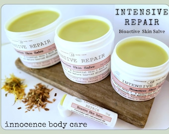 Intensive Repair Salve | Organic Balm | BEST Seller! For Severe Dry Skin, Rashes, Bug Bites | 6 Powerful Herbs, 8 Oils, Allantoin. 3 SIZES