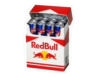 RedBull Fridge Cigarette Sticker