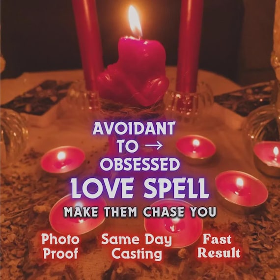 Avoidant To Obsessed Love Spell – Make Your Avoidant Partner Chase You | Obsession Love Spell | Same Day Casting | No Physical Item
